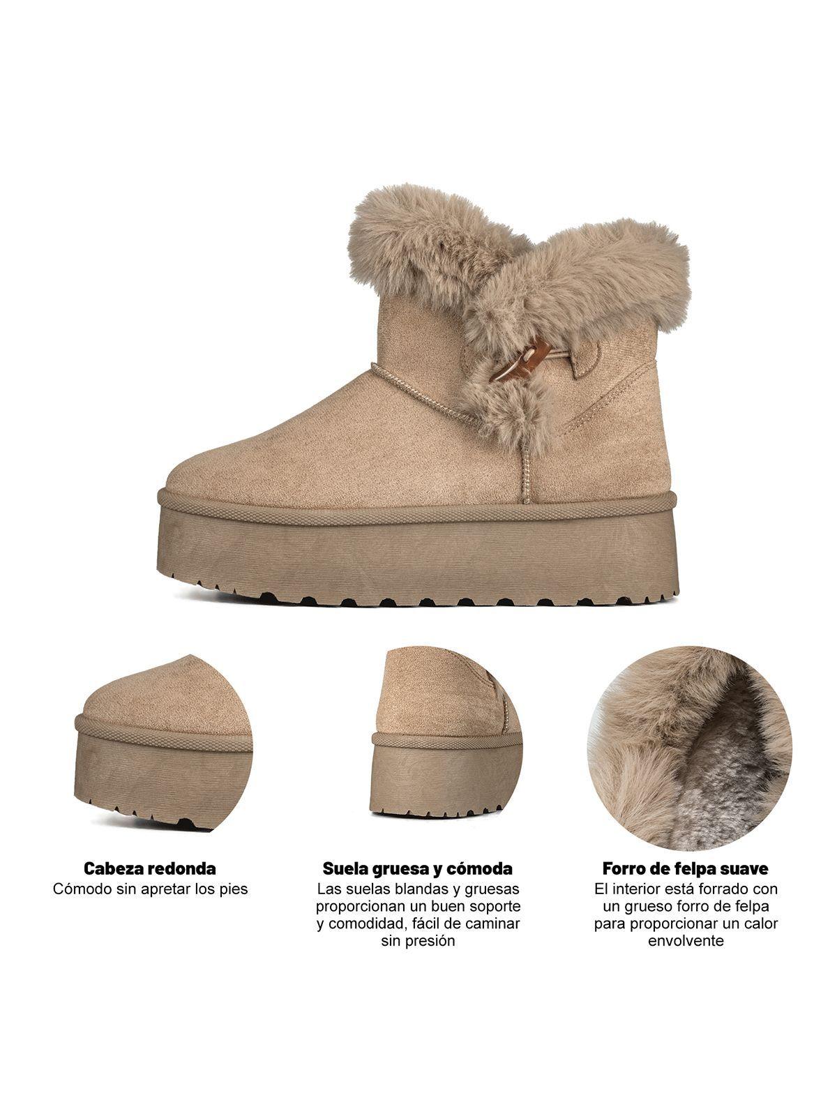 Botin Casual Mujer Gamuza Vintage Antideslizante Weide LT201-7