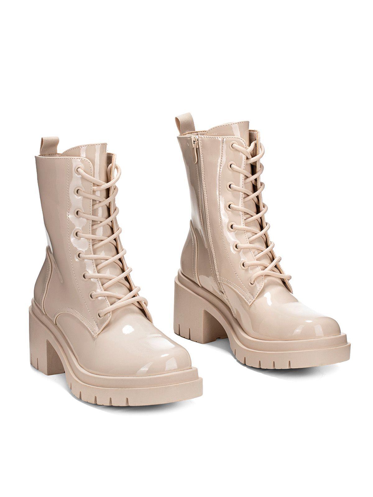 Botin Beige Casual Mujer Weide ZS36-4