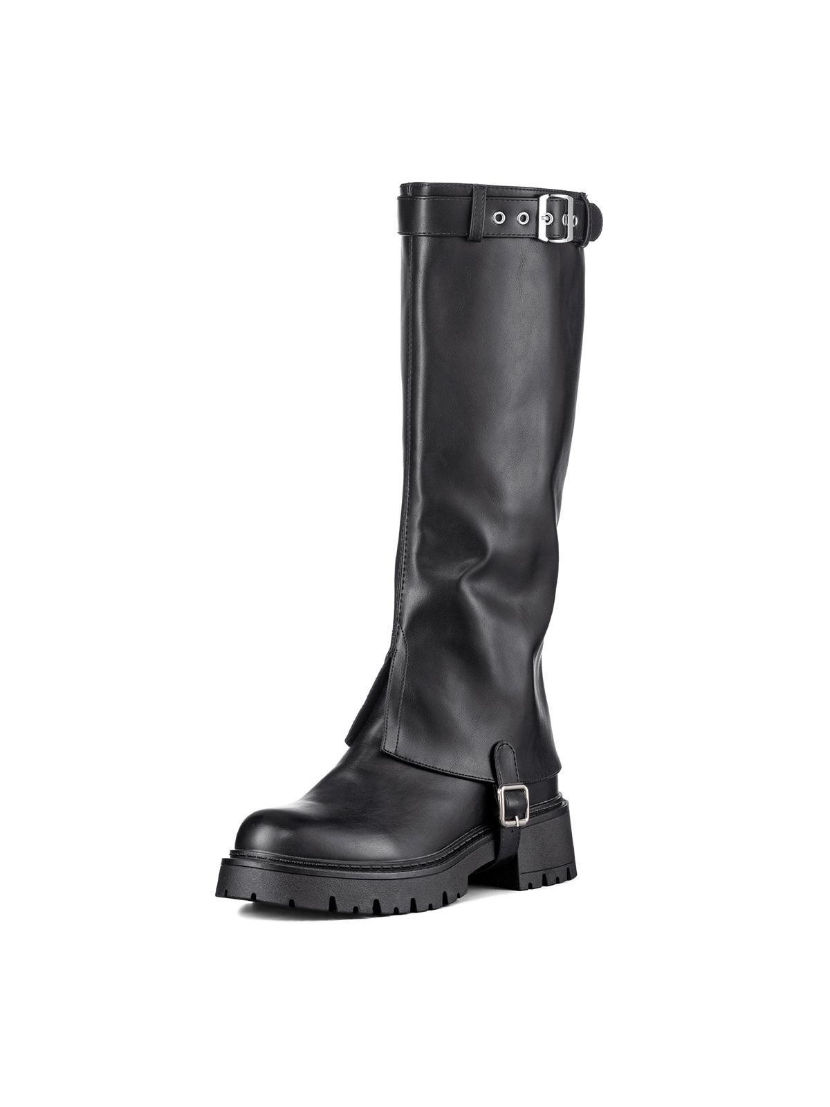 Bota Larga Mujer Eco Cuero De Moda Desmontable Weide CZY616-0