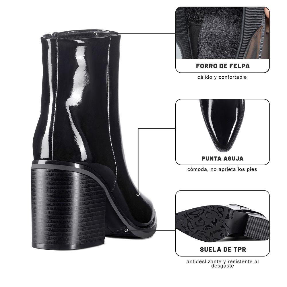 Botín Taco Mujer Casual PU Weide CZY656-9