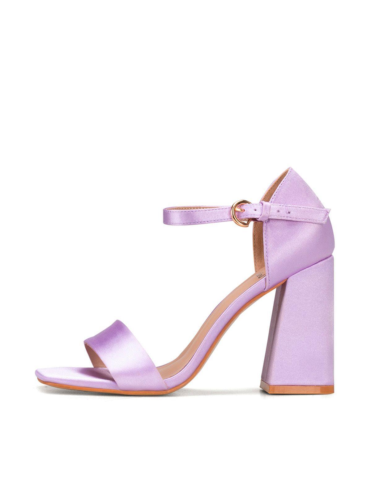 Sandalia Taco Alto Morado Fiesta QIU335 Weide-1