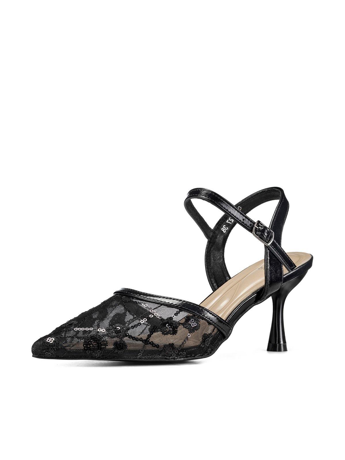 Zapatos Taco Malla PU Mujer Aguja Weide QIU527-0