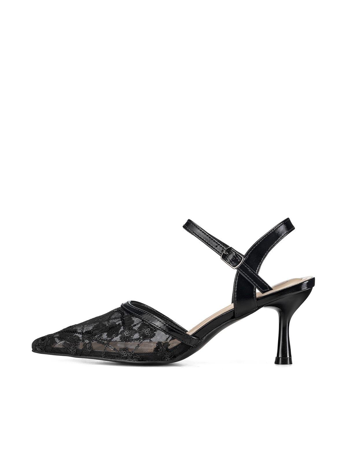 Zapatos Taco Malla PU Mujer Aguja Weide QIU527-1