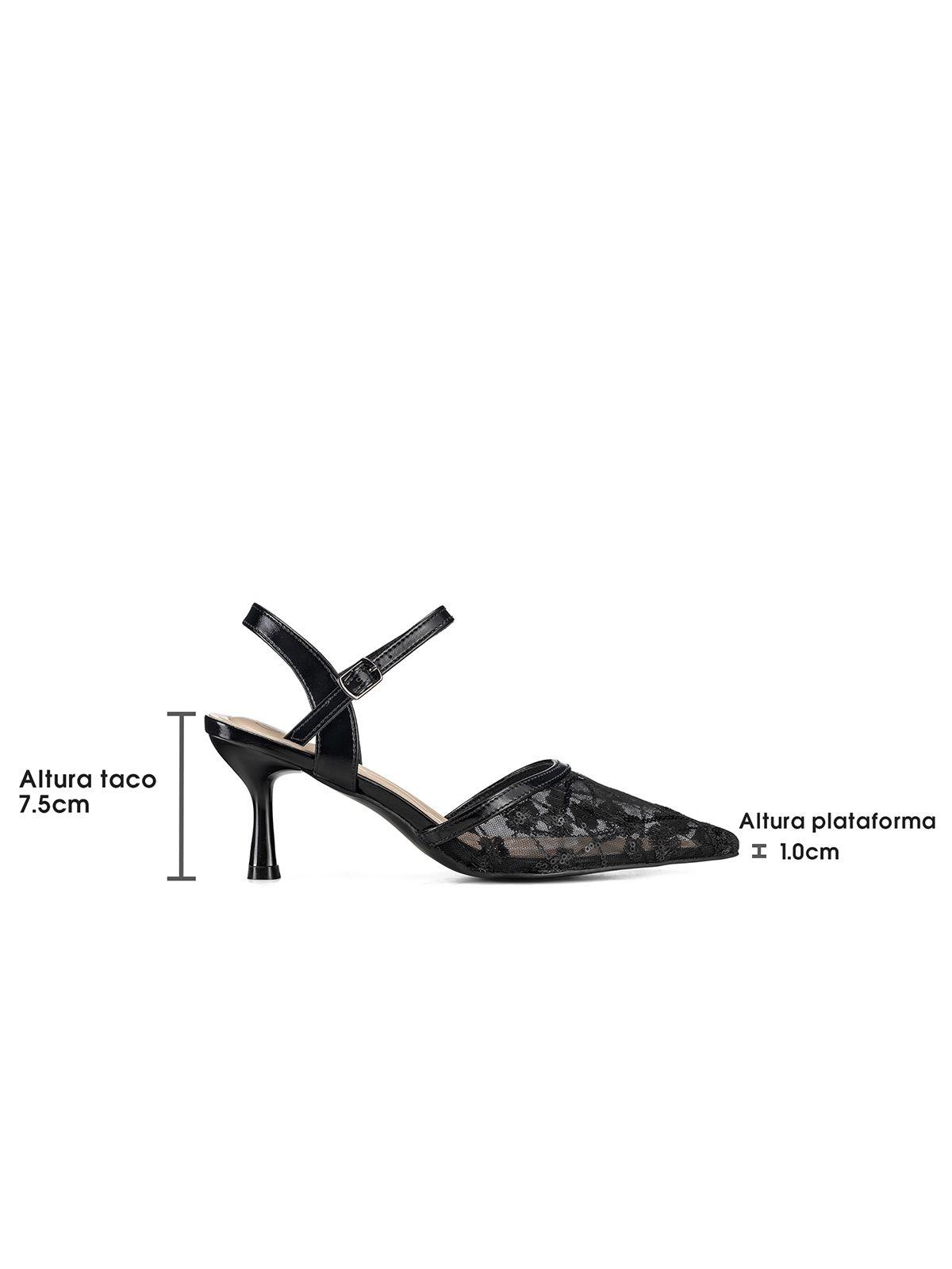 Zapatos Taco Malla PU Mujer Aguja Weide QIU527-3