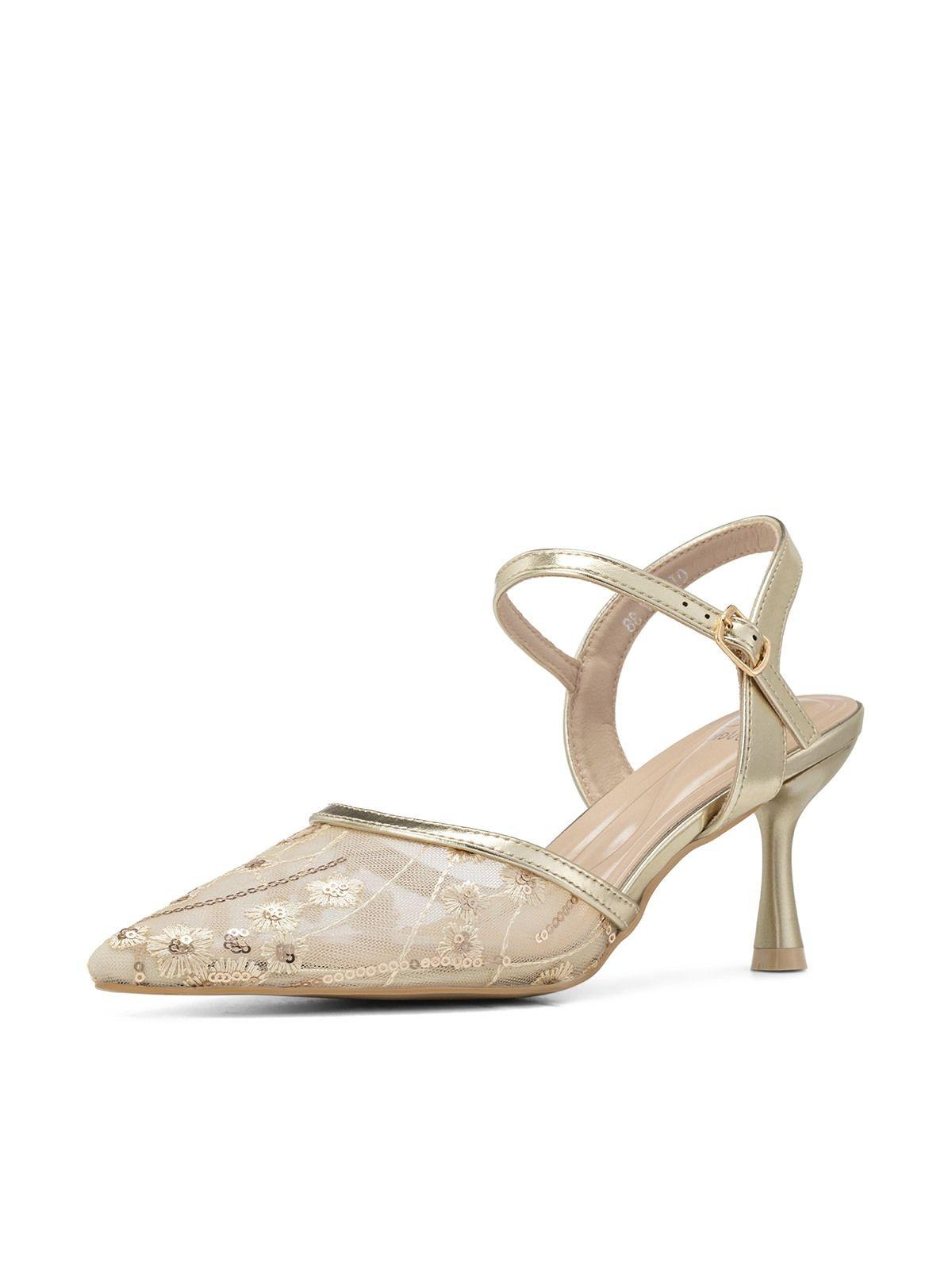Zapatos Taco Malla PU Mujer Aguja Weide QIU527-0