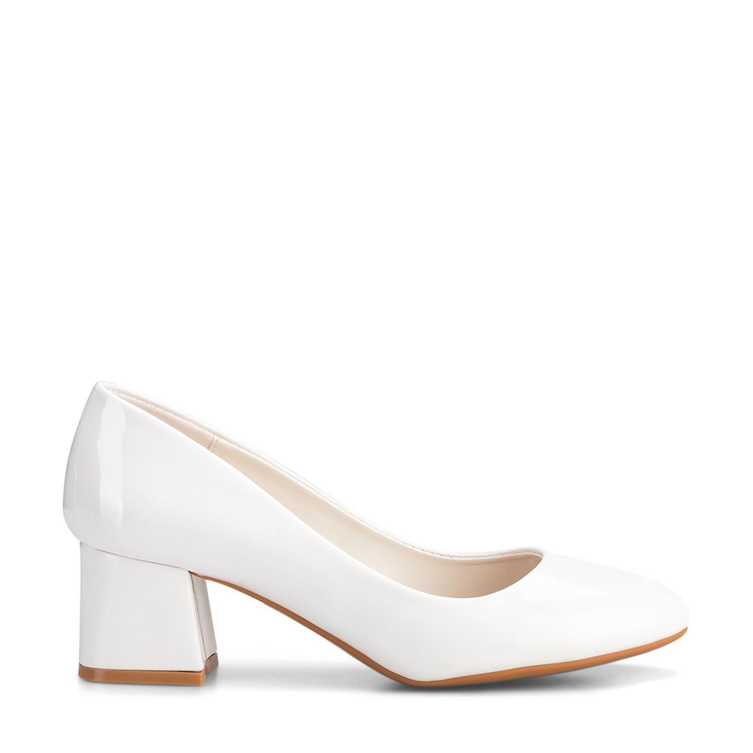 Zapatos Taco Blanco Oficina Weide GH52-0