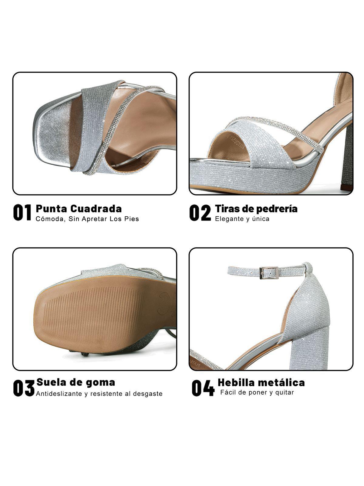 Sandalia Taco Alto Moda Mujer Weide YOU521-5