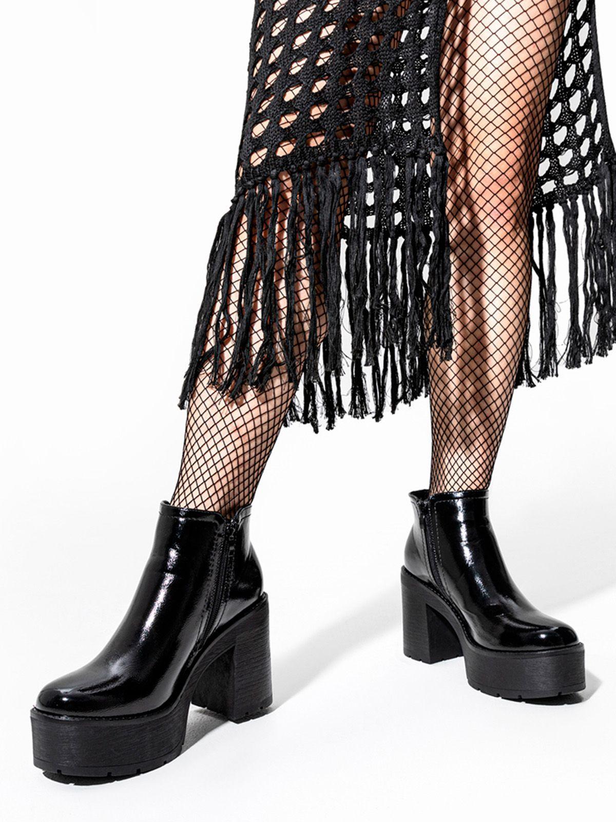 Botin Negro Casual Mujer Weide CZY589-1