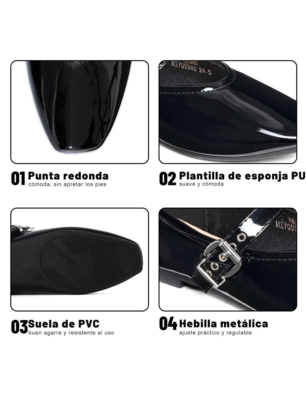 Ballerinas PU Acharolado Mujer Plano Weide YOU582-4