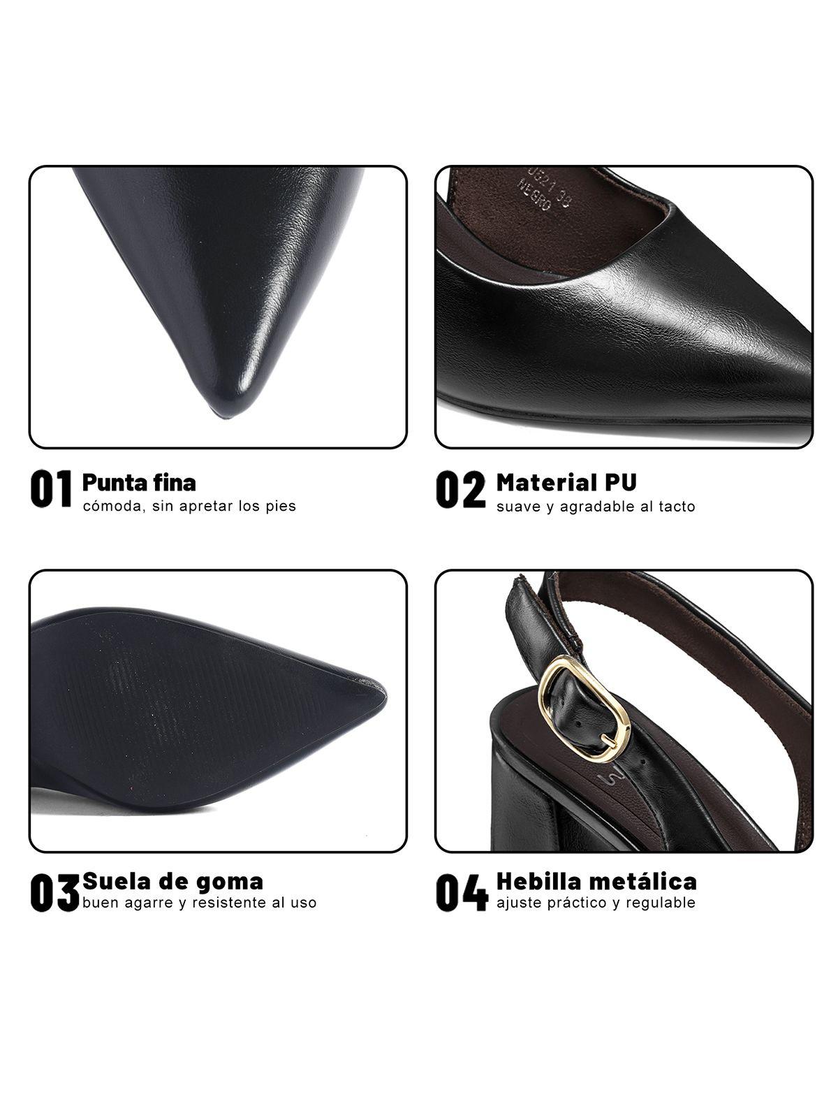 Zapatos Taco PU Mujer Cuadrado Weide QIU521-4
