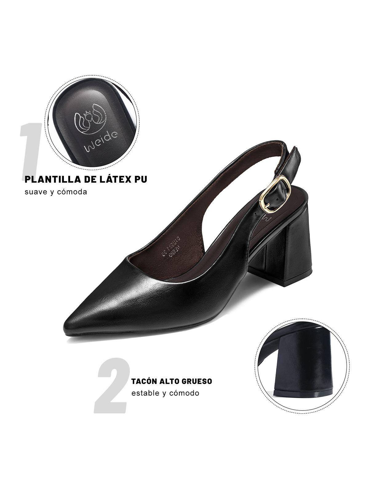 Zapatos Taco PU Mujer Cuadrado Weide QIU521-5