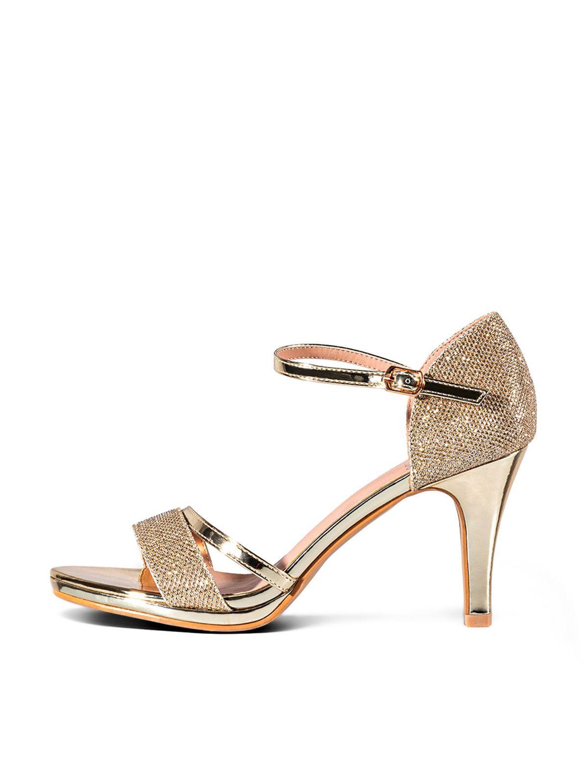 Sandalia Taco Dorado Fiesta QIU285 Weide-2