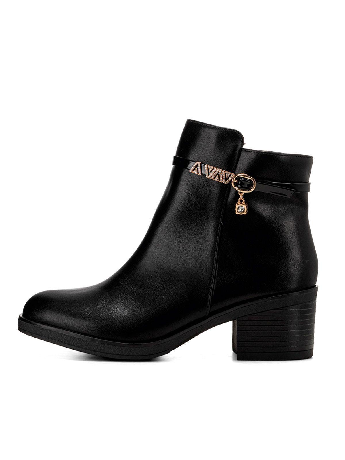 Botin Negro Casual Mujer Weide GH111-2