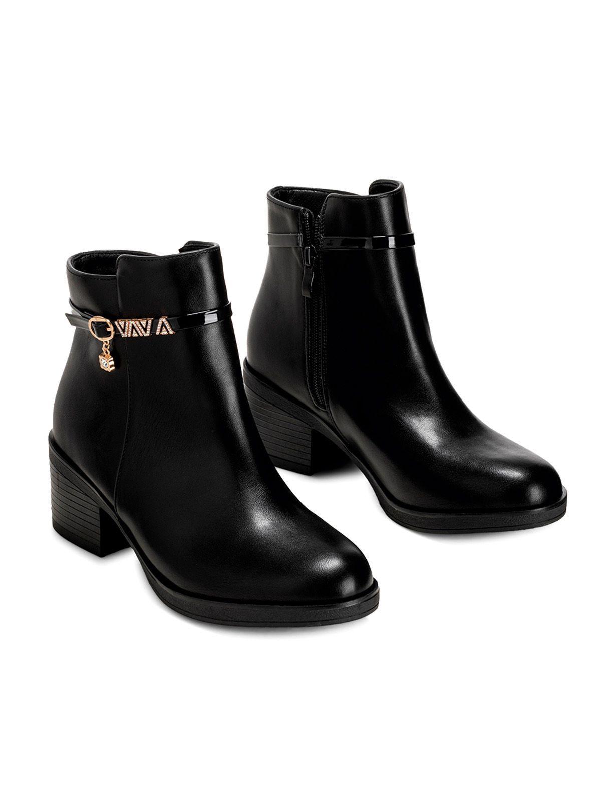 Botin Negro Casual Mujer Weide GH111-4