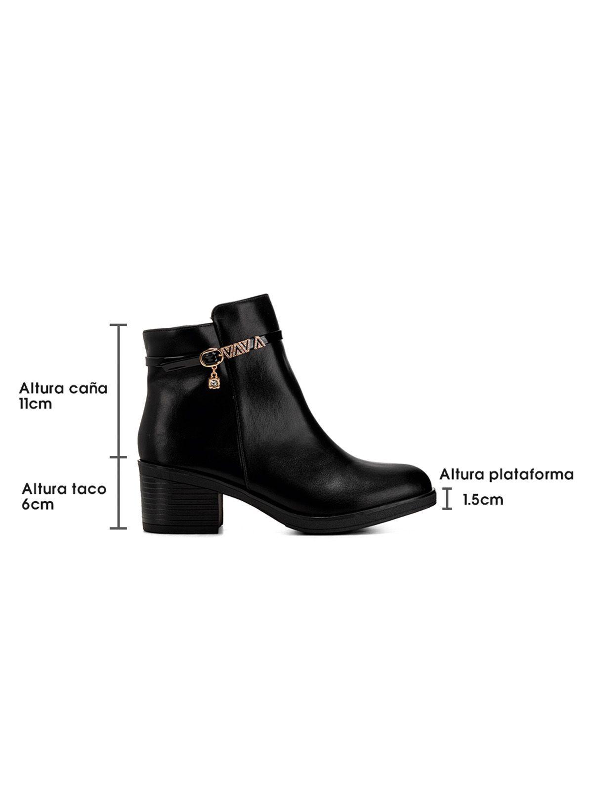 Botin Negro Casual Mujer Weide GH111-5