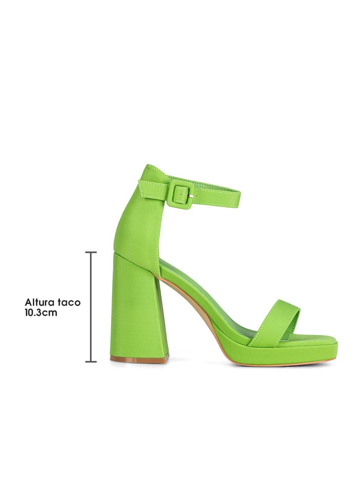 Sandalia Taco  Verde Fiesta GH97 Weide-4
