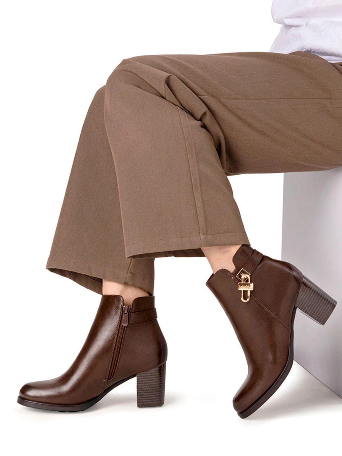 Botin Marron Casual Mujer Weide QBM03-2