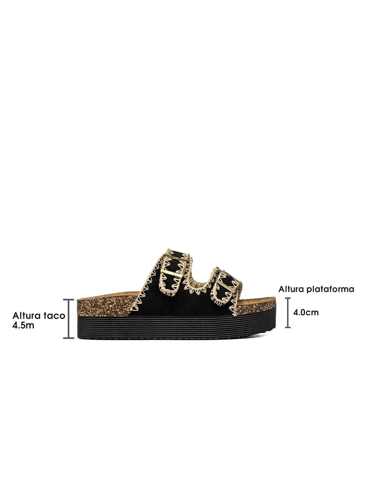 Sandalia Estilo Chala Casual Plataforma Mujer Weide QIU387-3