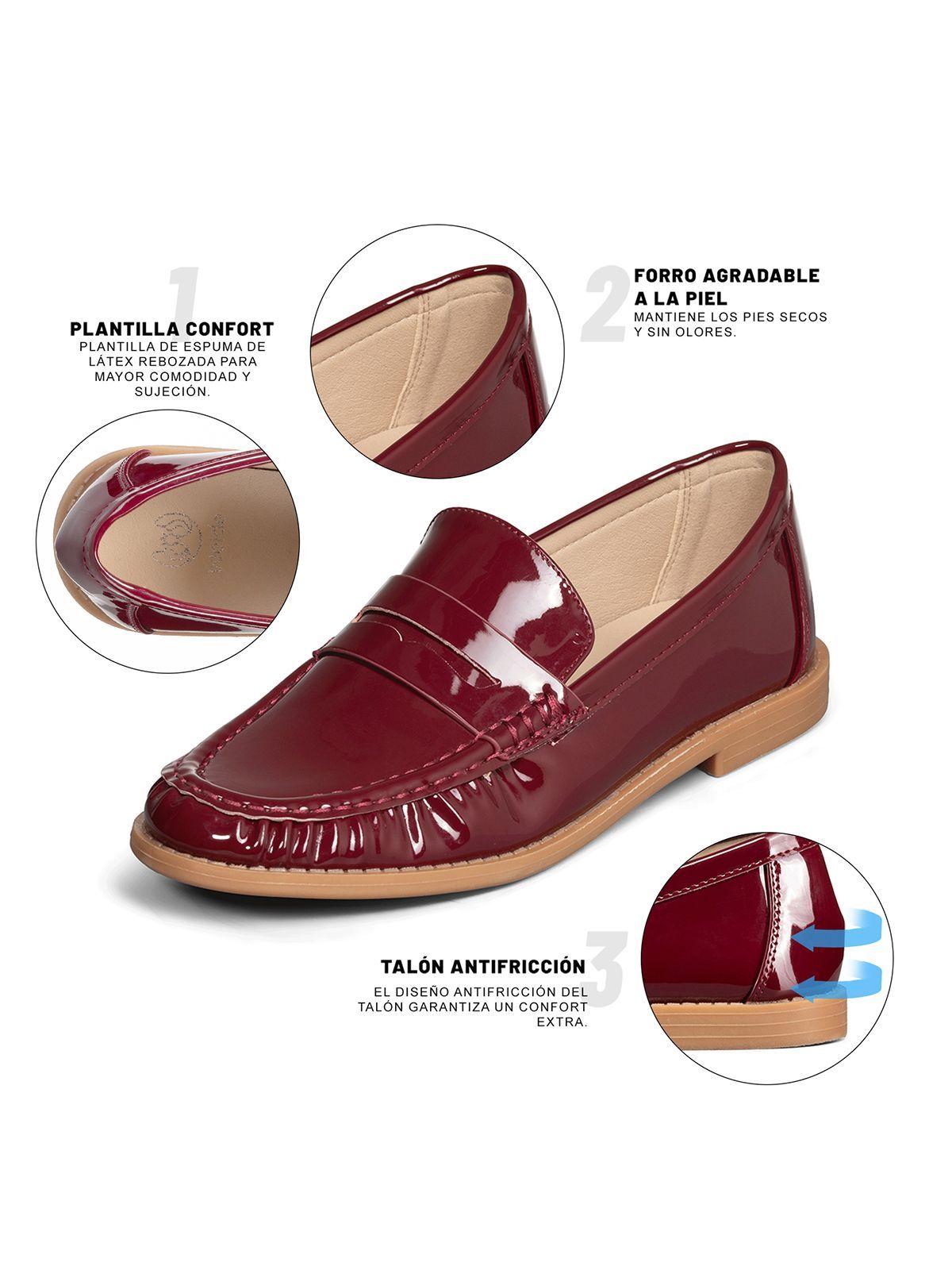 Mocasin Casual Mujer Charol Vintage Formal Weide YOU502-7