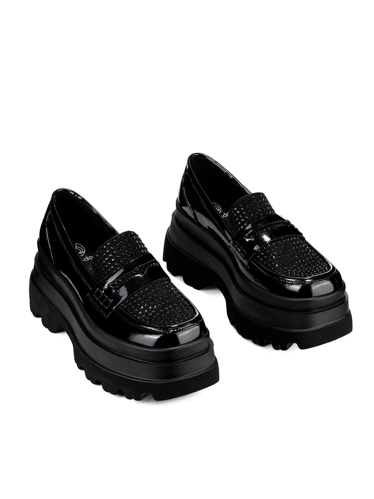 Mocasin Negro Casual Mujer Weide DH77-2