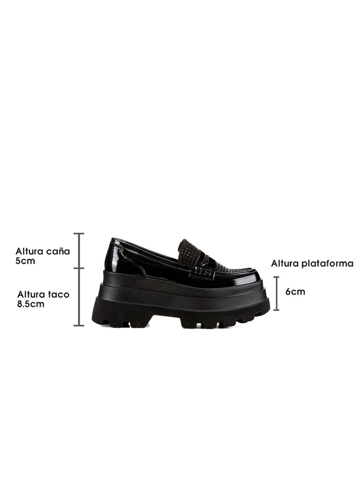 Mocasin Negro Casual Mujer Weide DH77-4