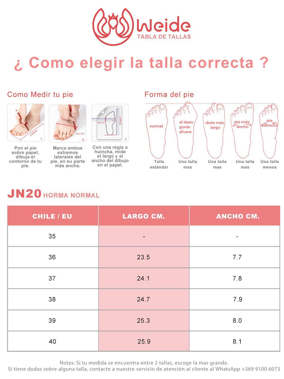 Zapato Taco Negro Casual JN20 Weide-4