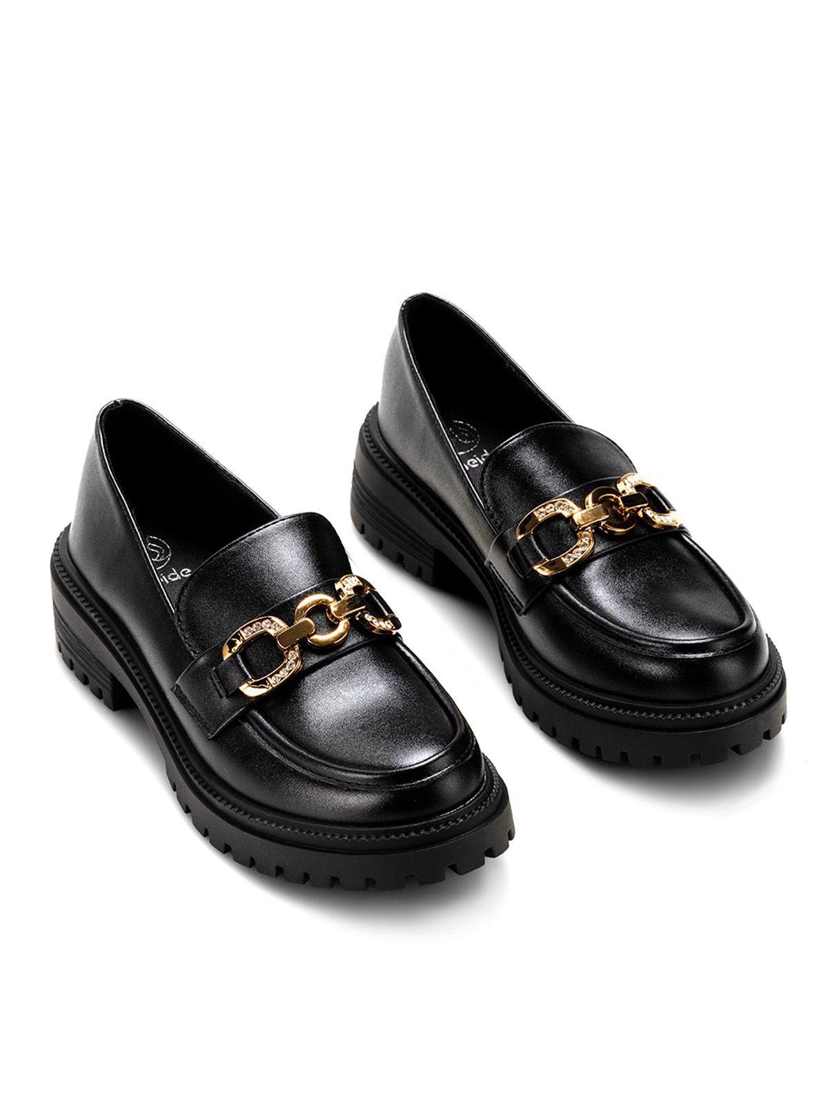 Zapato Taco Negro Casual JN20 Weide-5