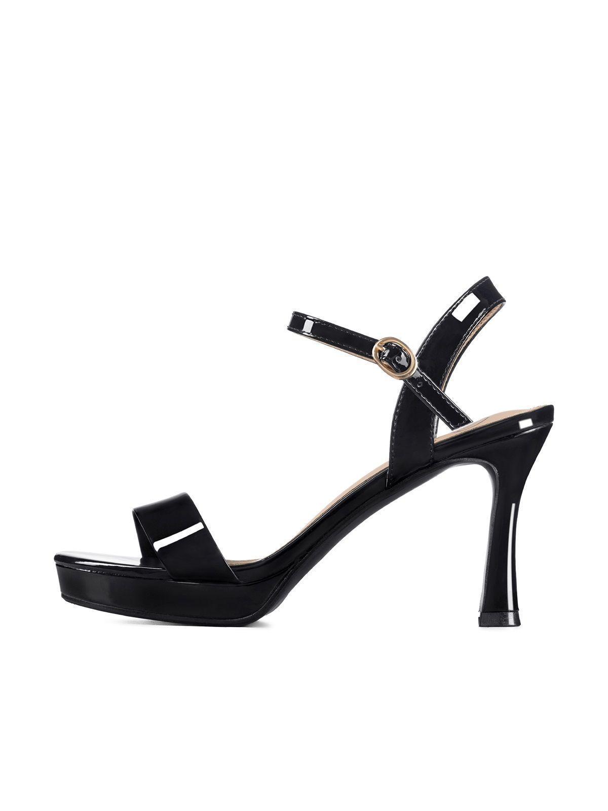 Sandalia Casual Taco Alto Simil Charol Mujer Weide YOU537-4