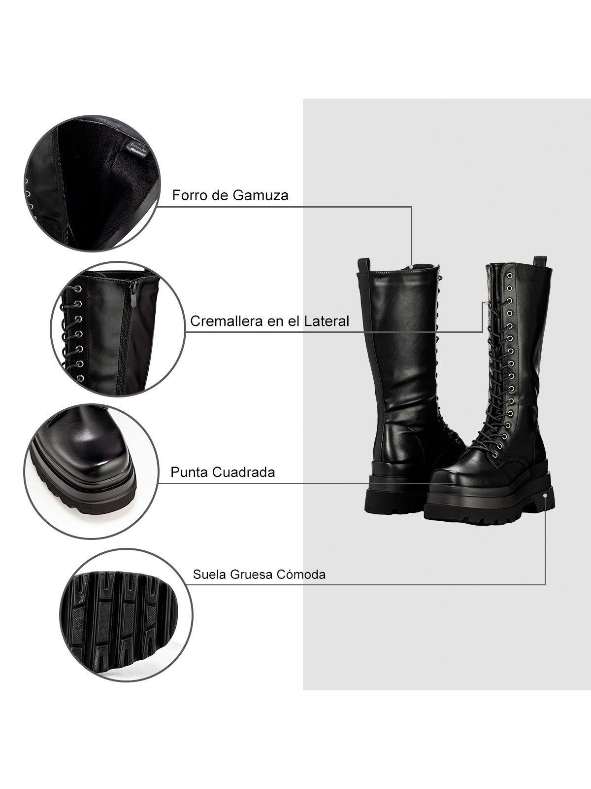 Bota Negro Casual Mujer Weide CZY579-6