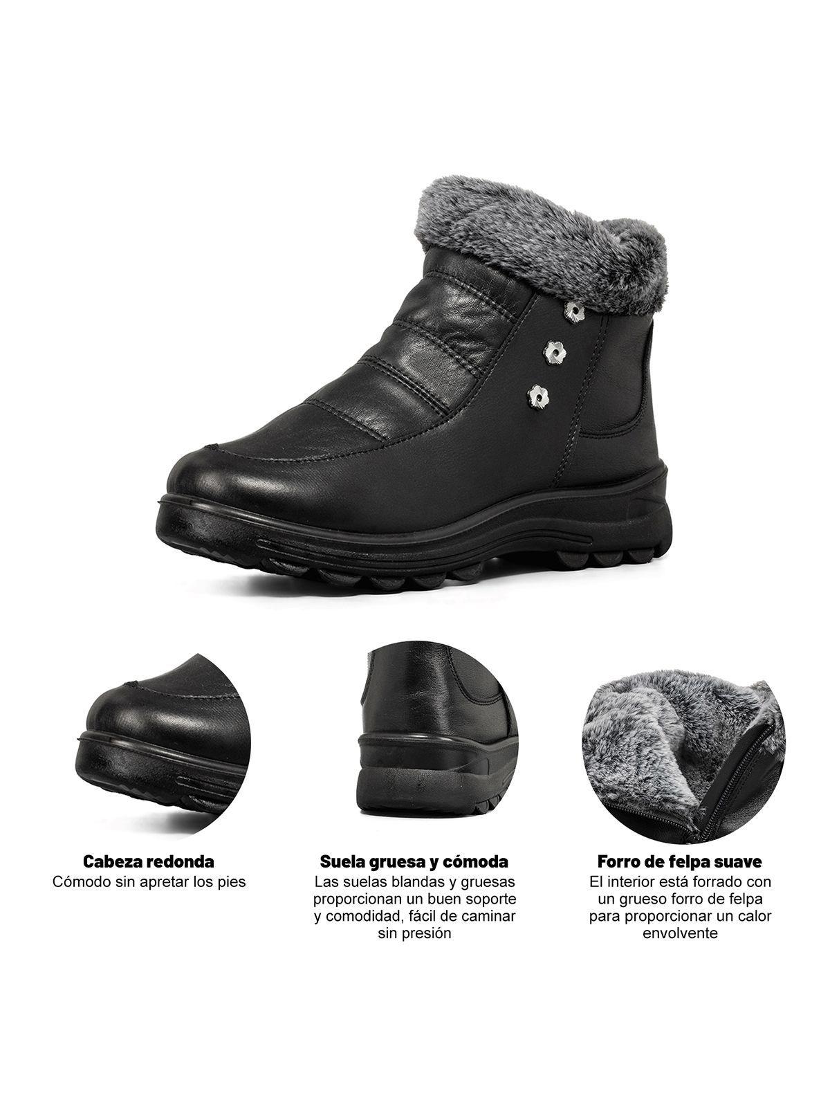 Botin Casual Mujer Térmico Eco Cuero Weide TFA306-7