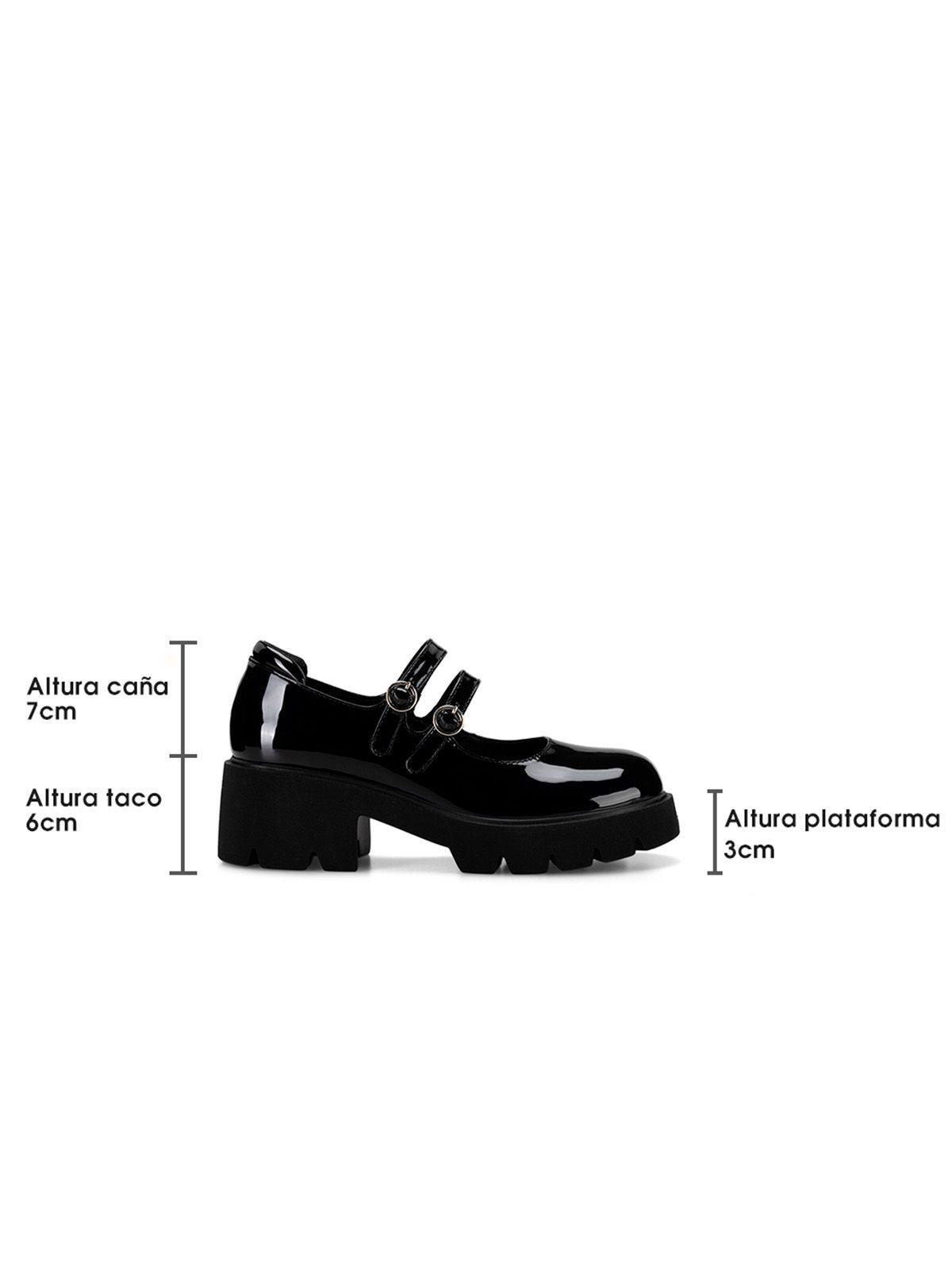 Zapato Taco Negro Casual Mujer Weide YL57-6