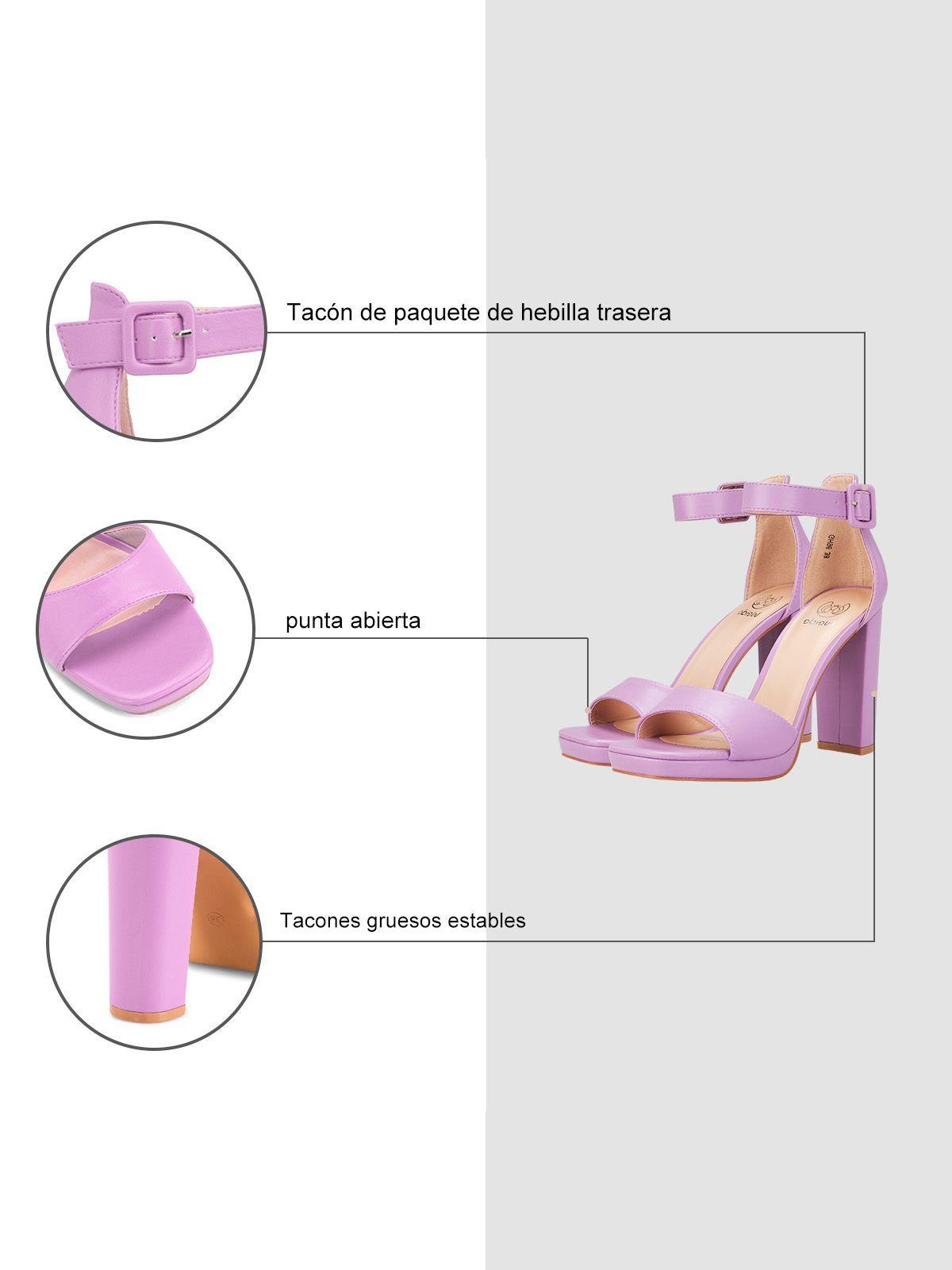 Sandalias Fiesta Cristina Morado Weide-5