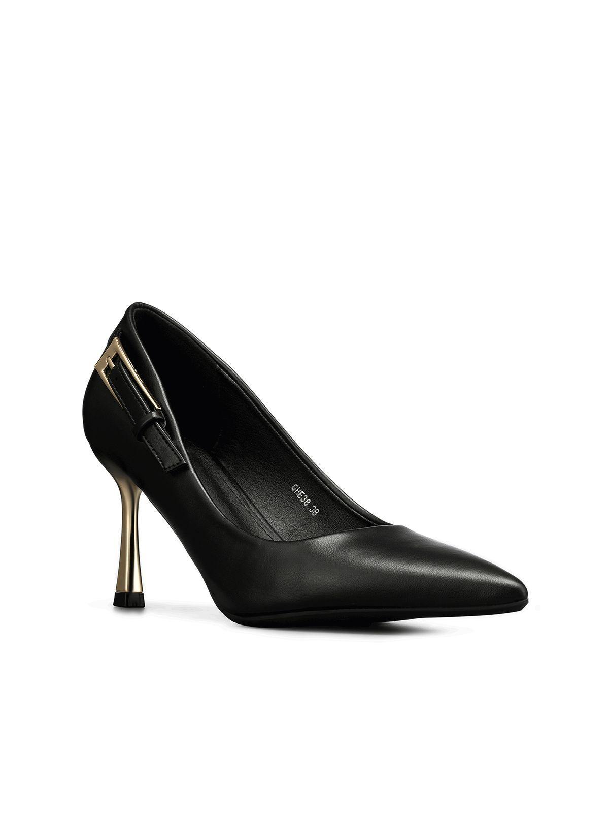 Zapato Taco Alto Formal Simil Charol Mujer Weide GHE38-6