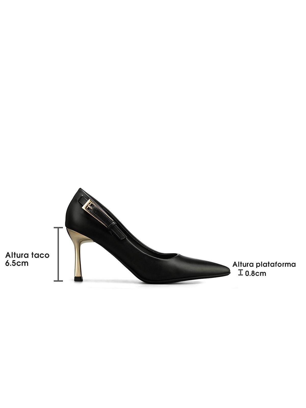 Zapato Taco Alto Formal Simil Charol Mujer Weide GHE38-7