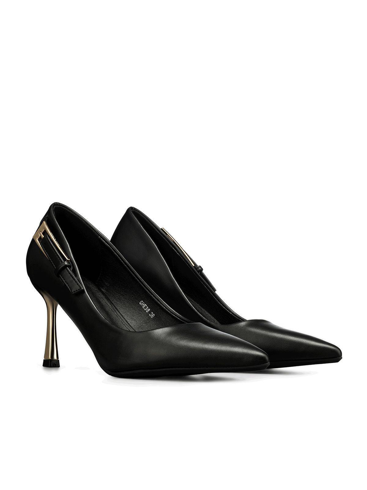 Zapato Taco Alto Formal Simil Charol Mujer Weide GHE38-5