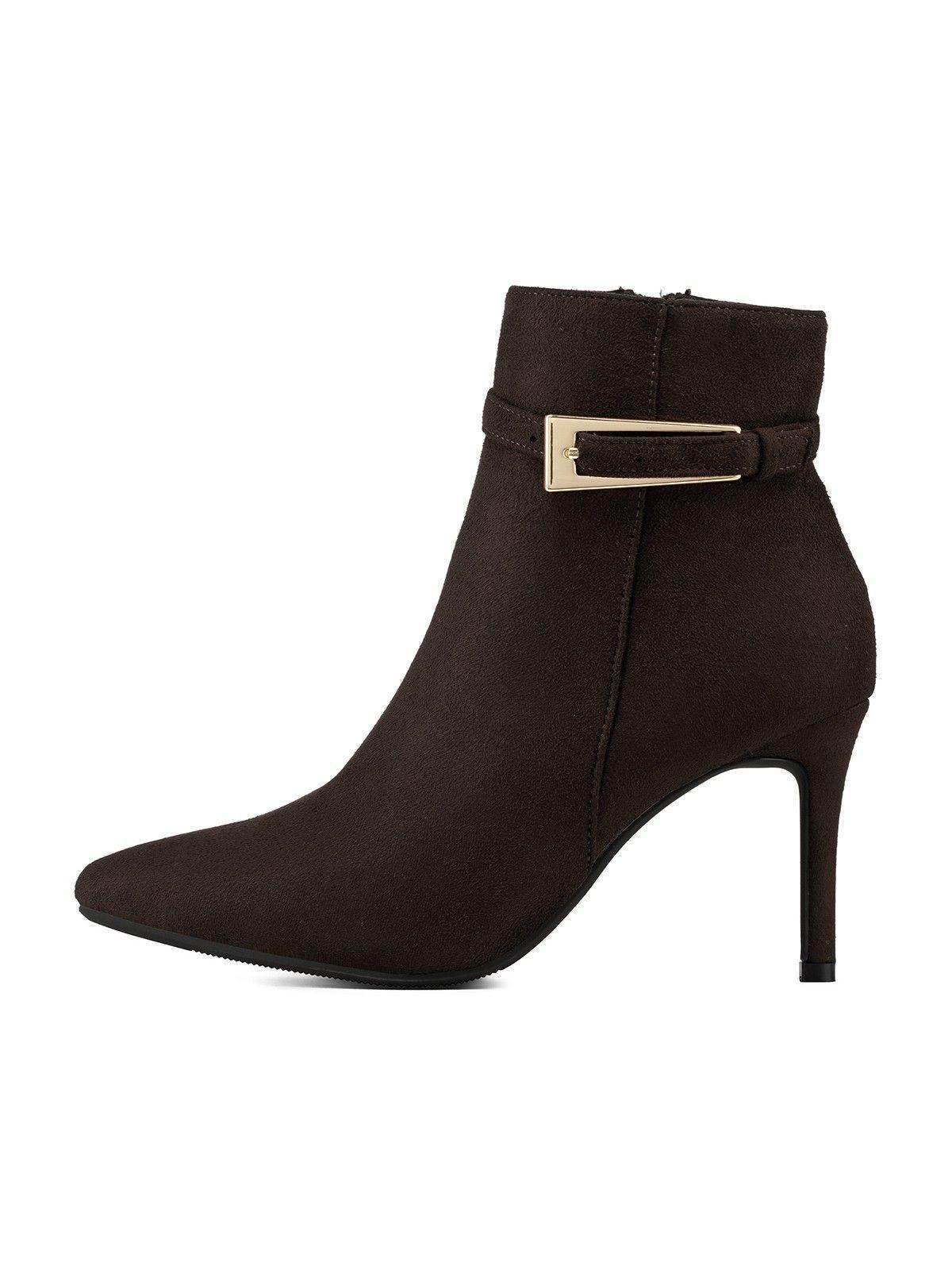 Botín Taco Alto Mujer Casual PU Textil Weide HX530-2