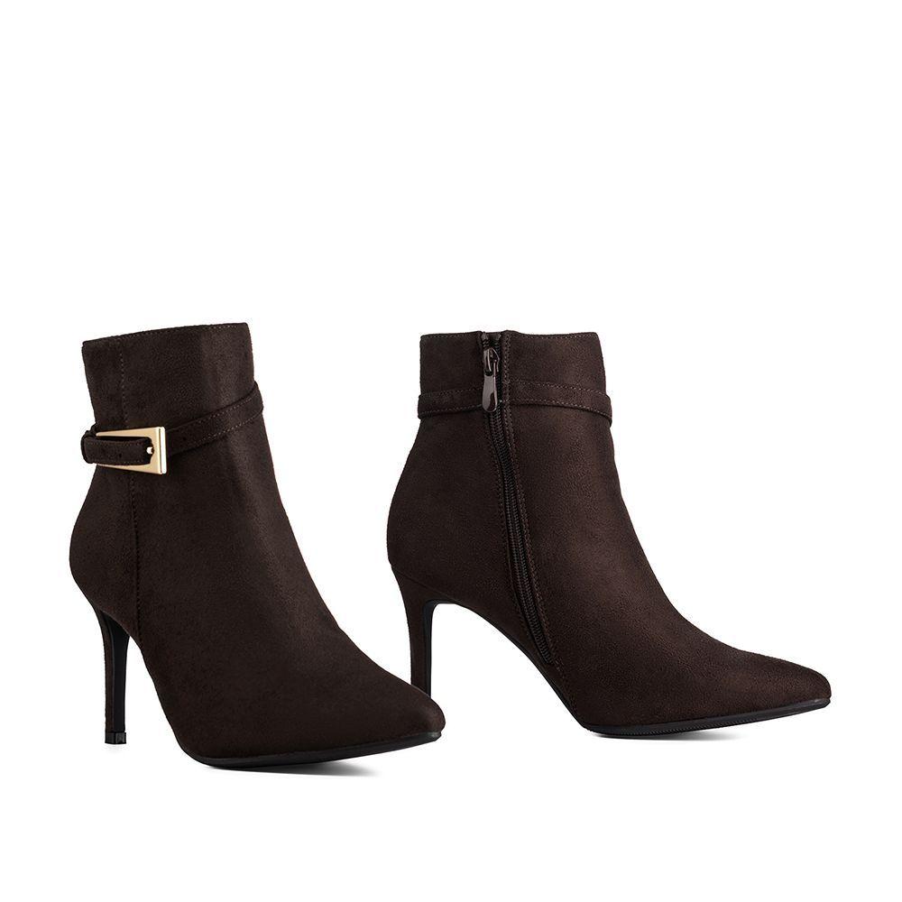 Botín Taco Alto Mujer Casual PU Textil Weide HX530-4