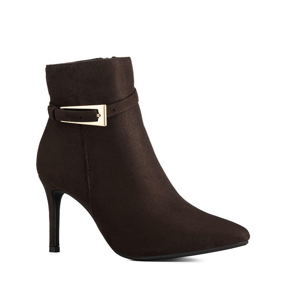 Botín Taco Alto Mujer Casual PU Textil Weide HX530-5