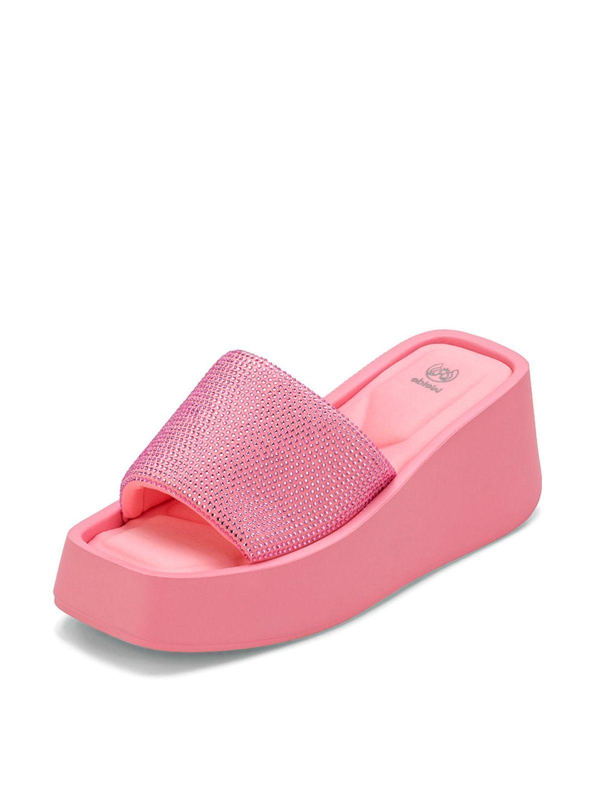 Sandalia Plataforma Rosado Casual YJ31 Weide-0