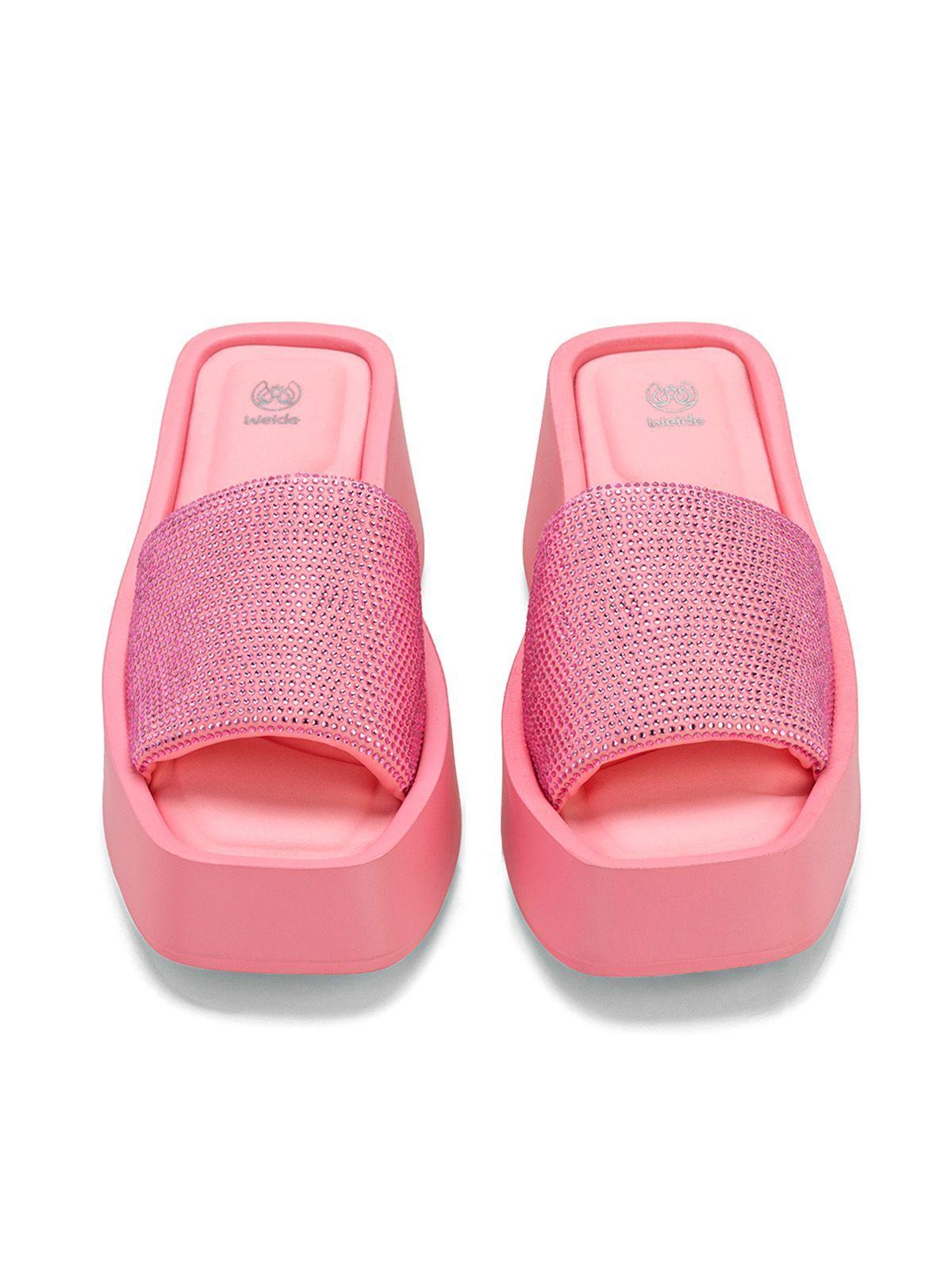 Sandalia Plataforma Rosado Casual YJ31 Weide-2