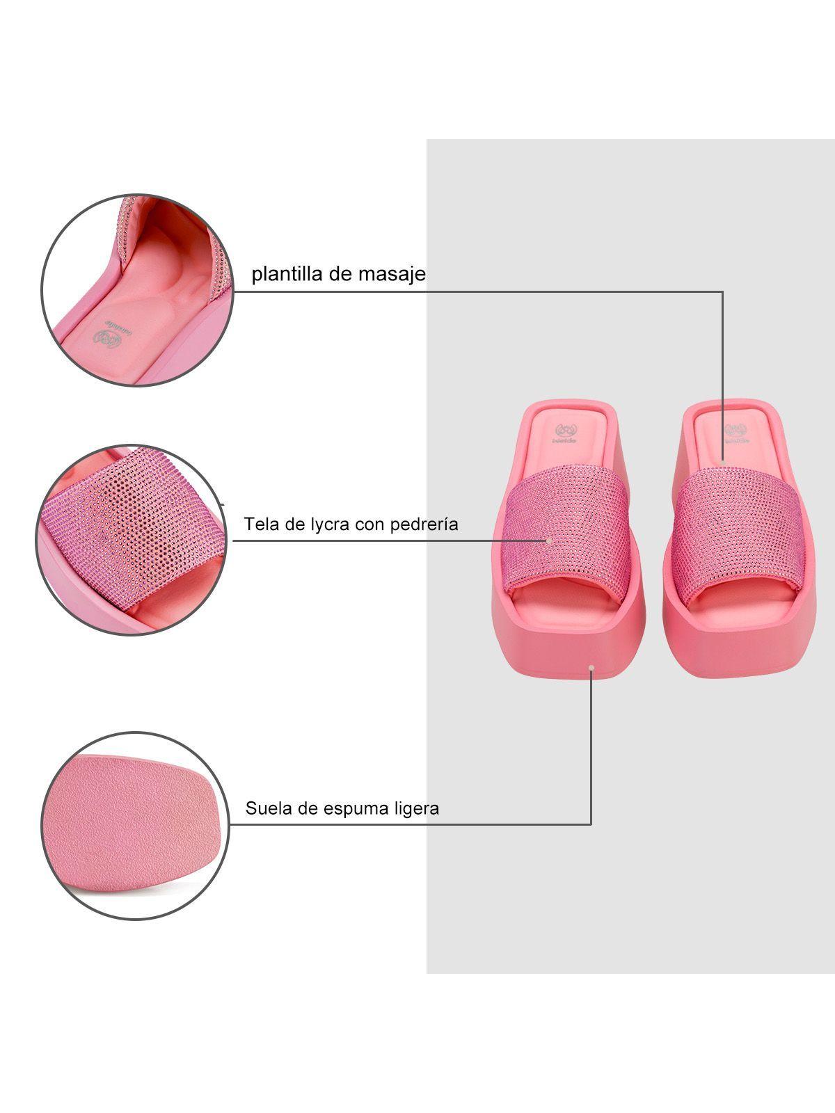 Sandalia Plataforma Rosado Casual YJ31 Weide-5