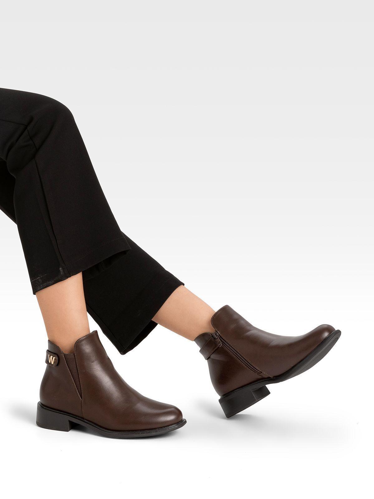 Botin Casual Mujer Eco Cuero Moda Vintage Formal Weide ZS63-1