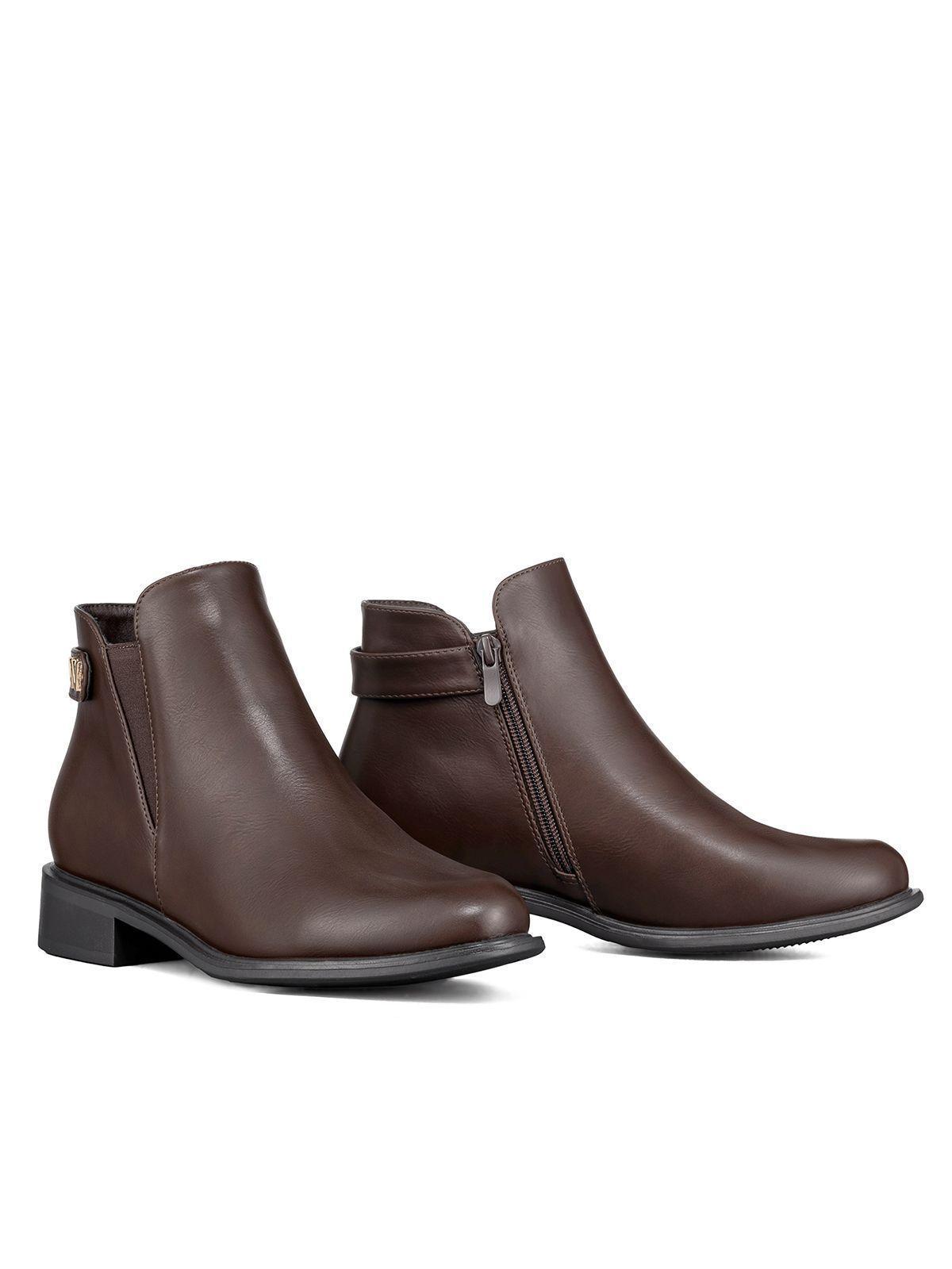 Botin Casual Mujer Eco Cuero Moda Vintage Formal Weide ZS63-5