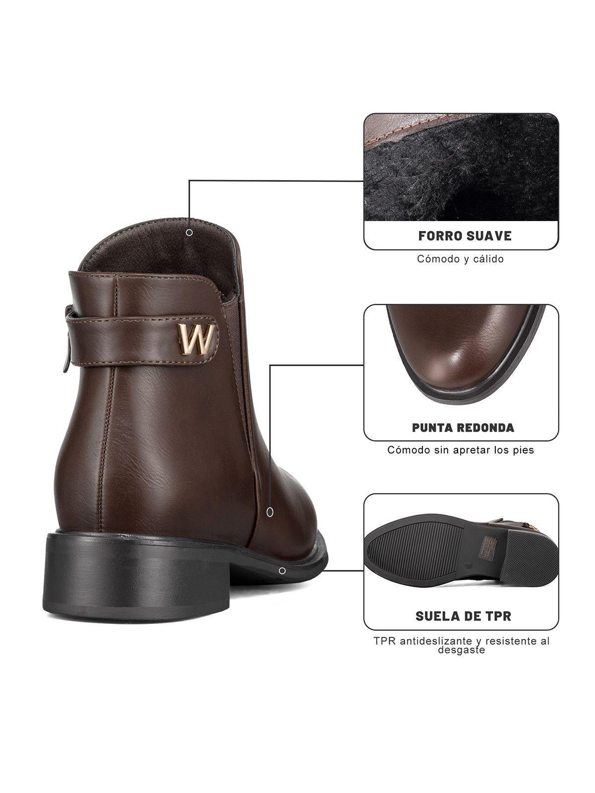 Botin Casual Mujer Eco Cuero Moda Vintage Formal Weide ZS63-8