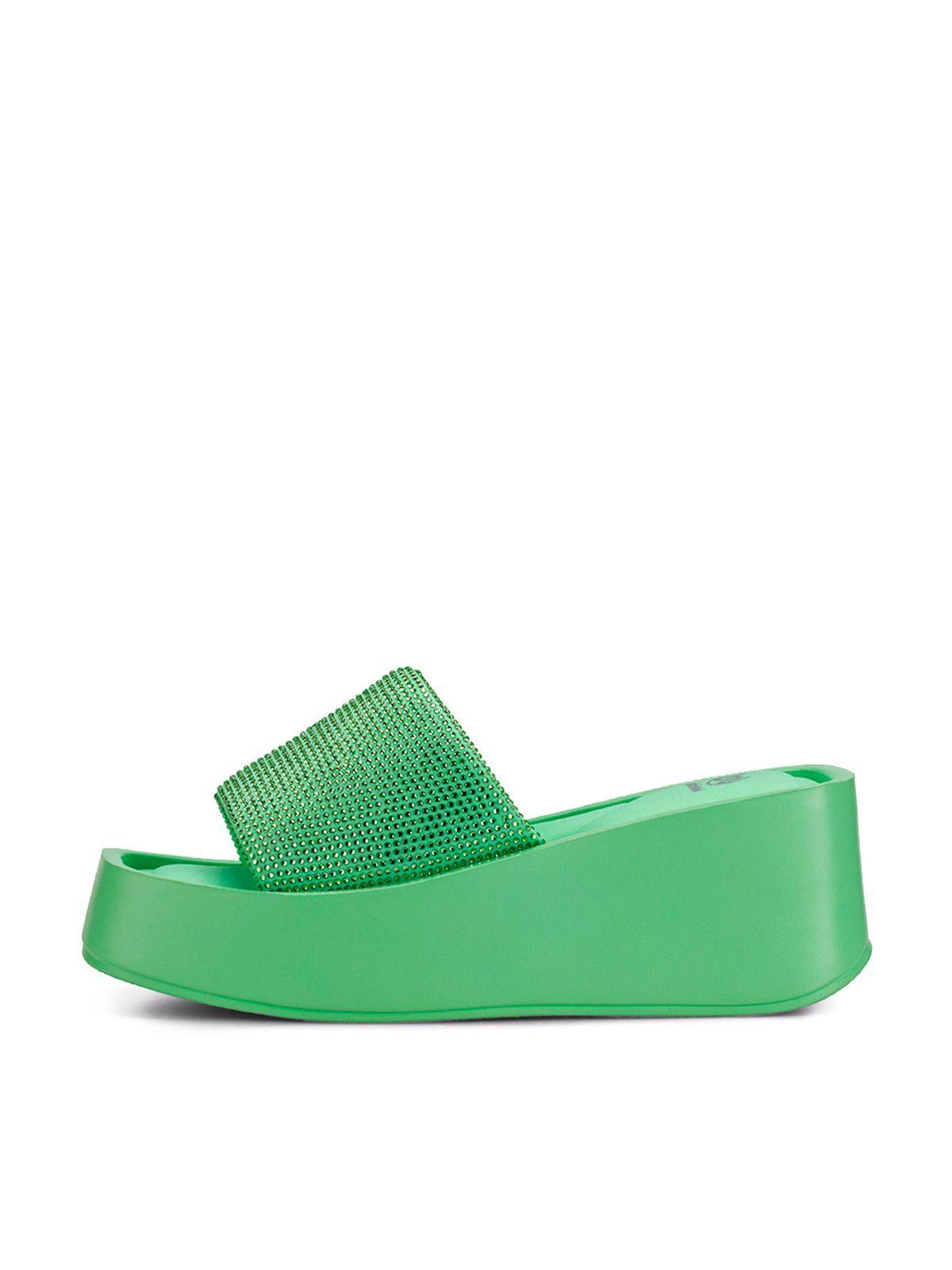 Sandalia Plataforma Verde Casual YJ31 Weide-1