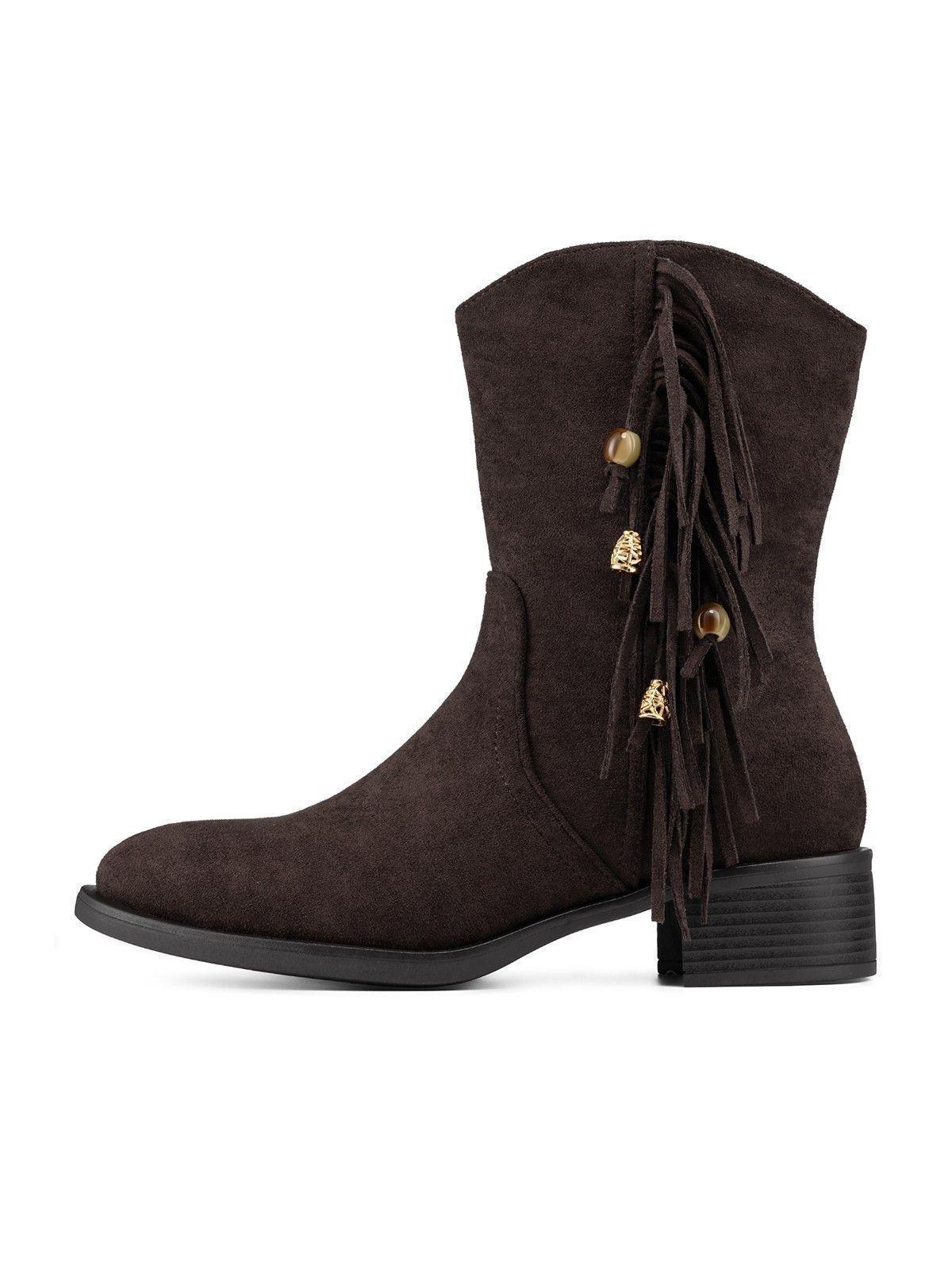 Botín Taco Mujer Casual PU Textil Weide DH91-2