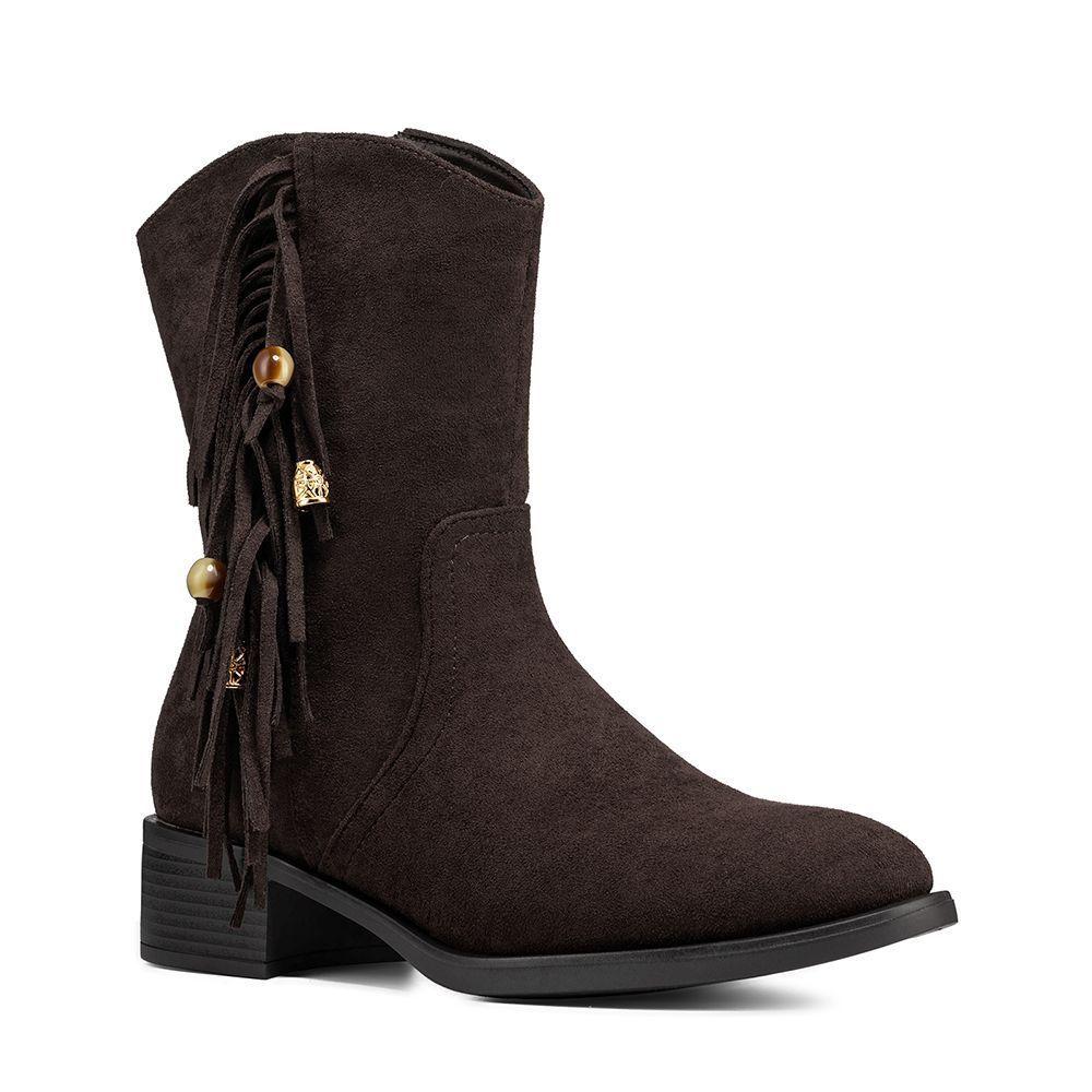 Botín Taco Mujer Casual PU Textil Weide DH91-5