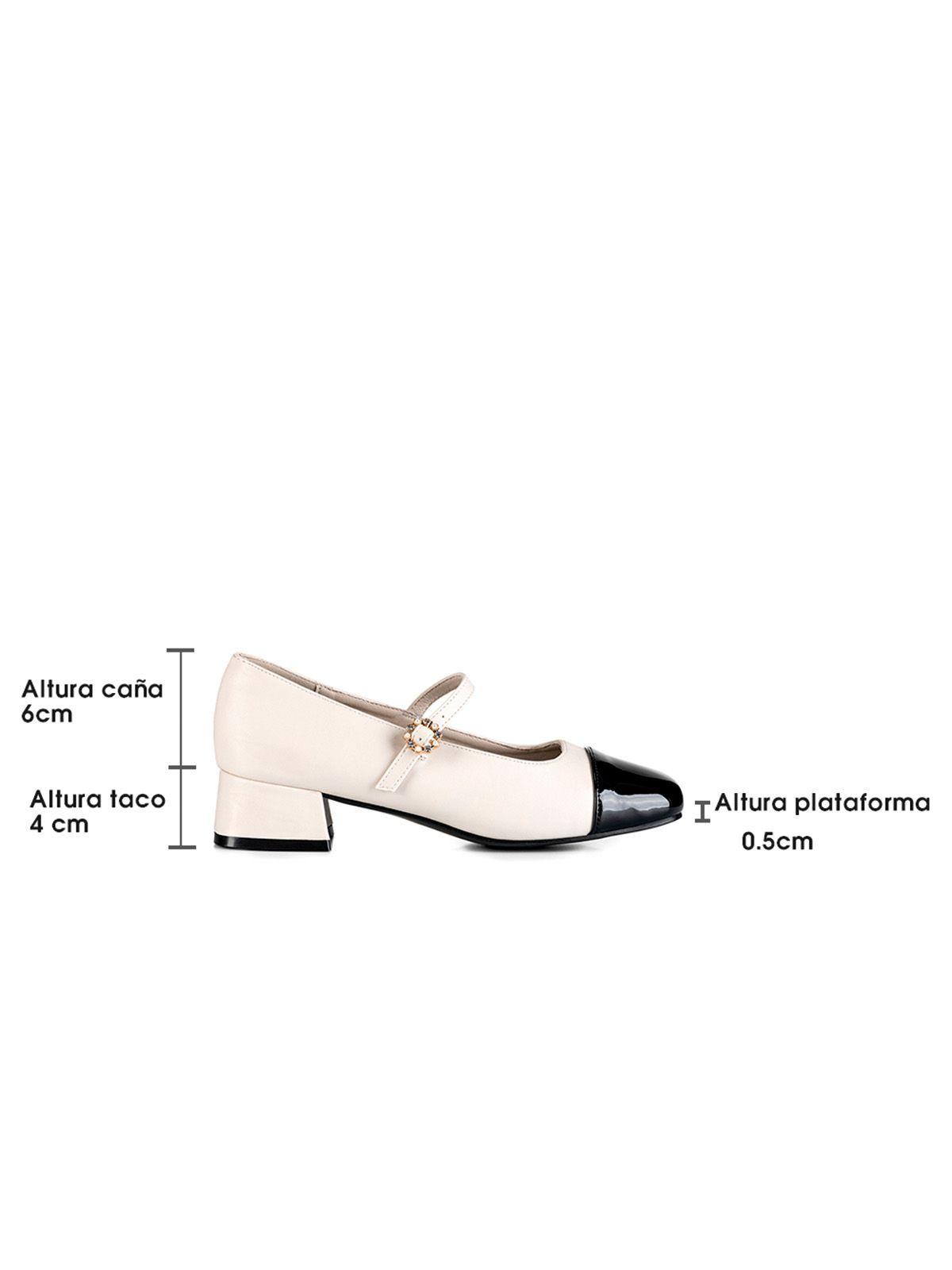 Zapatos Taco Beige Weide YL63-5