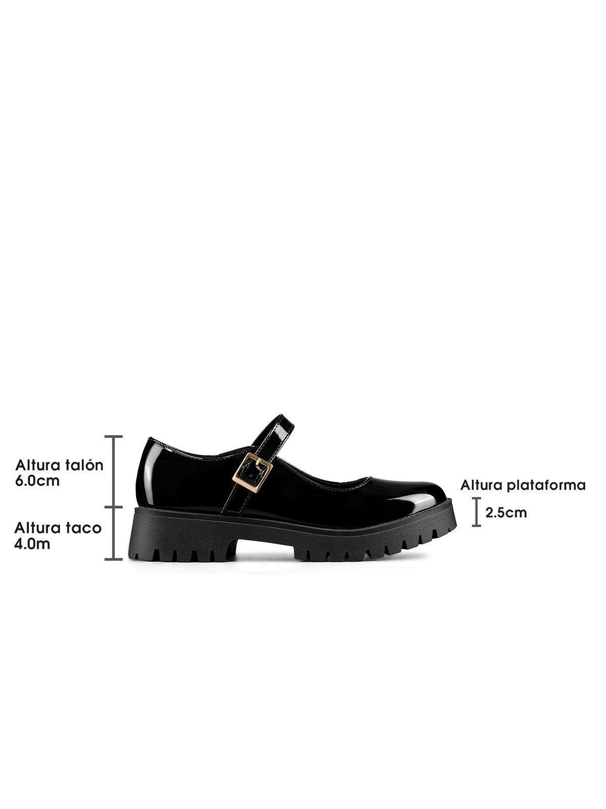 Zapato Mary Jane Plataforma Escolar Mujer Weide JN720-5