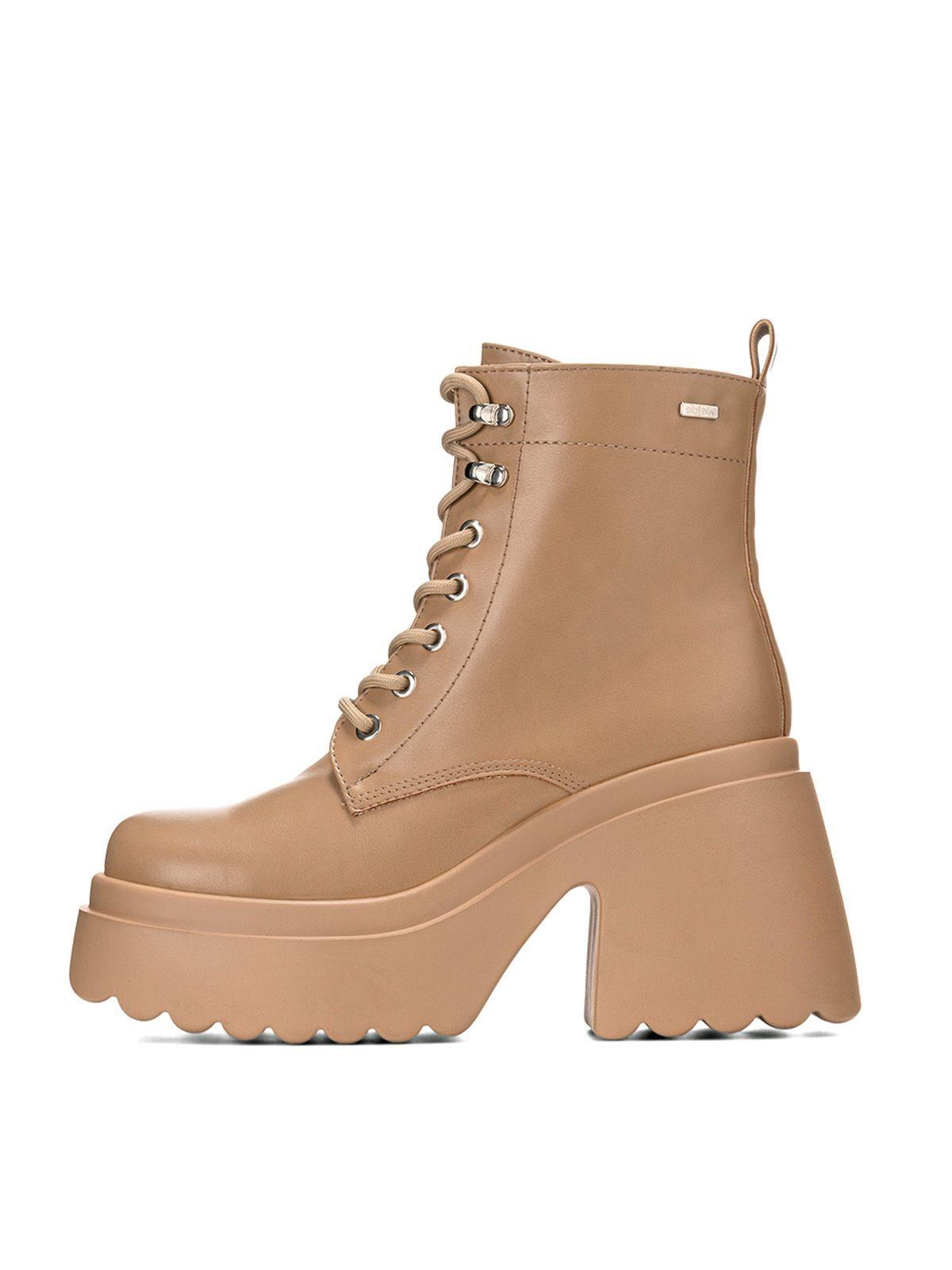 Botin Caqui Casual Mujer Weide DH72-2